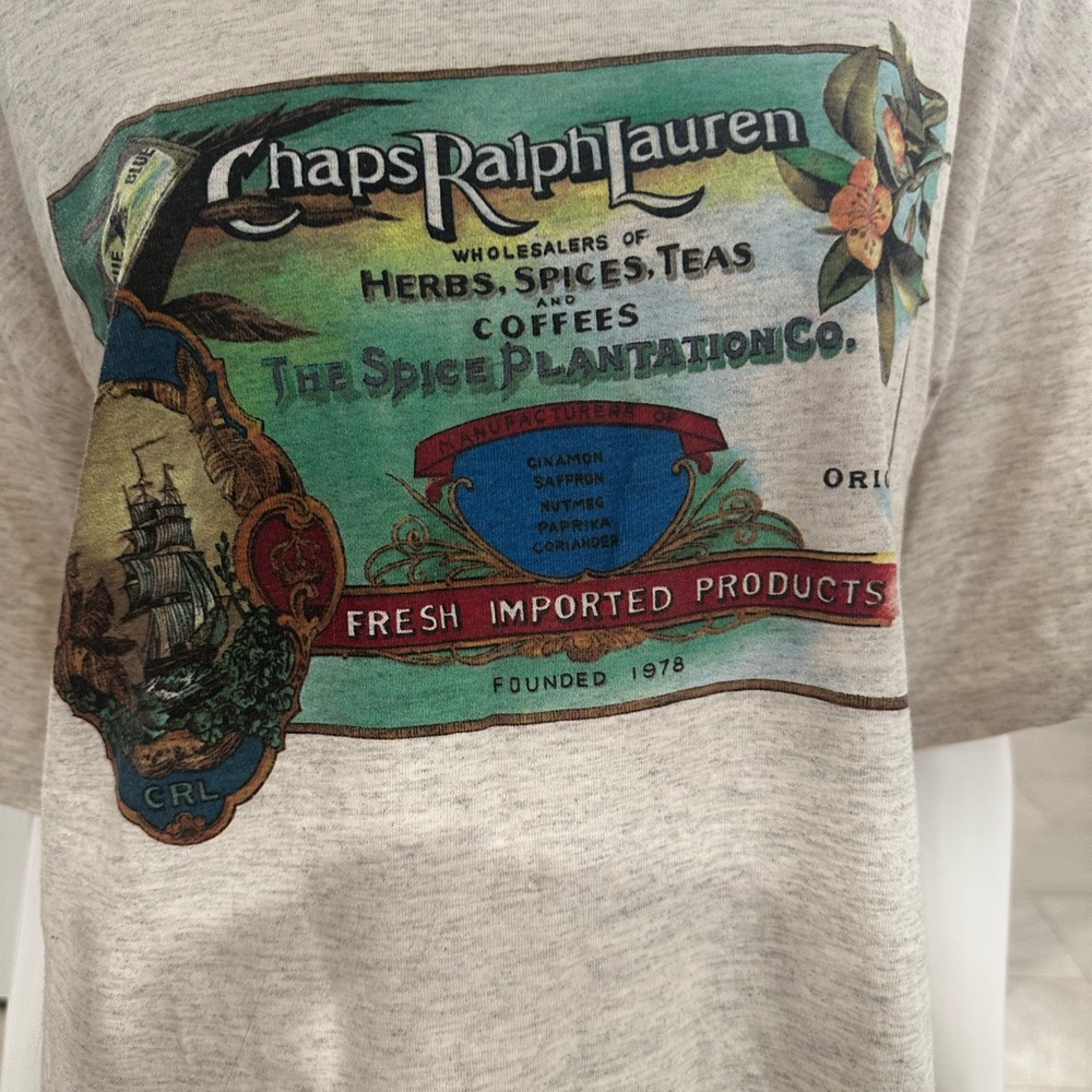 Vintage Chaps Ralph Lauren Short Sleeve Tee - Picture 5 of 6